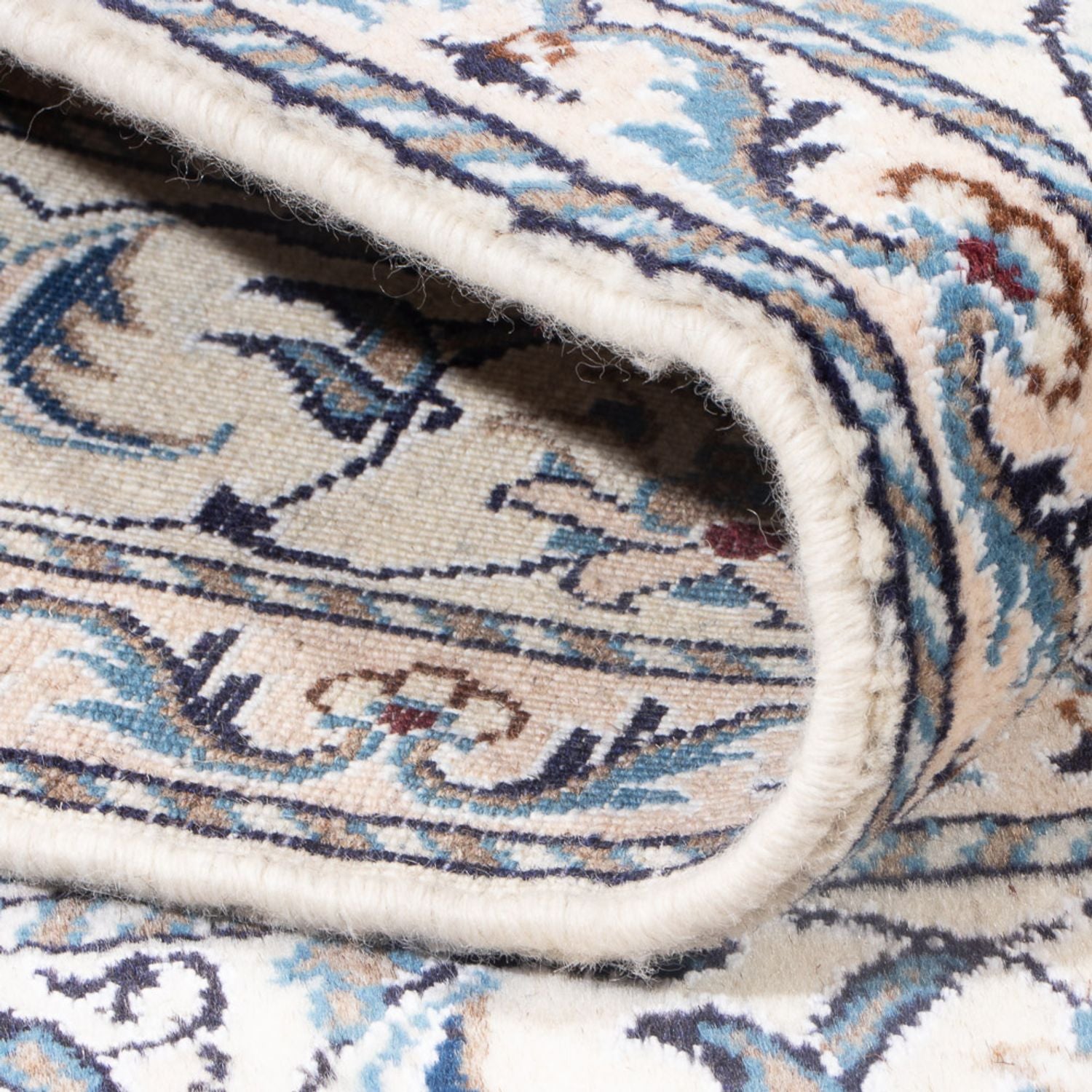 Tapis persan - Nain - Royal - 201 x 146 cm - bleu