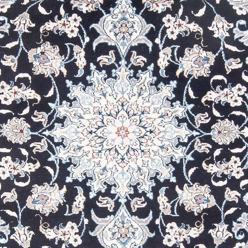 Tapis persan - Nain - Royal - 200 x 147 cm - bleu foncé