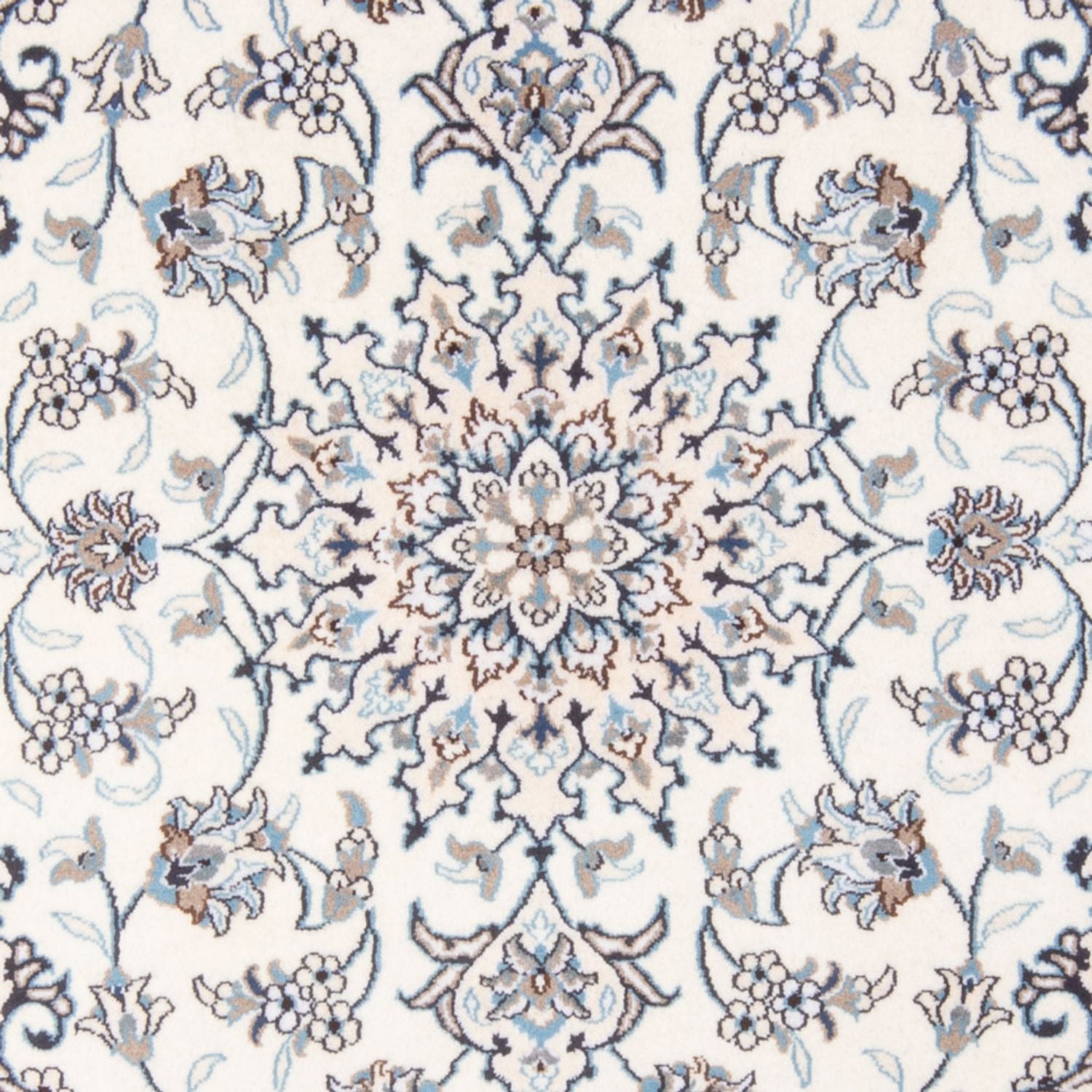 Tapis persan - Nain - Royal - 194 x 143 cm - crème