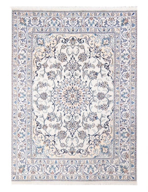 Tapis persan - Nain - Royal - 197 x 144 cm - crème
