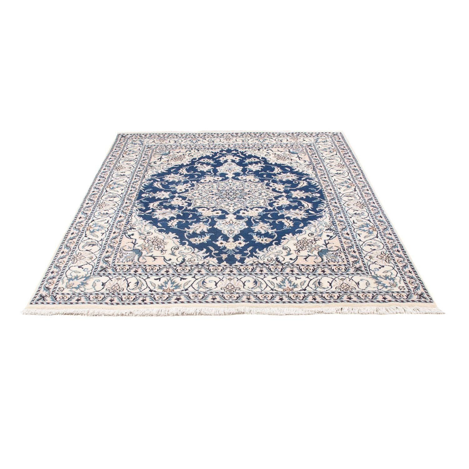 Tapis persan - Nain - Royal - 200 x 142 cm - bleu