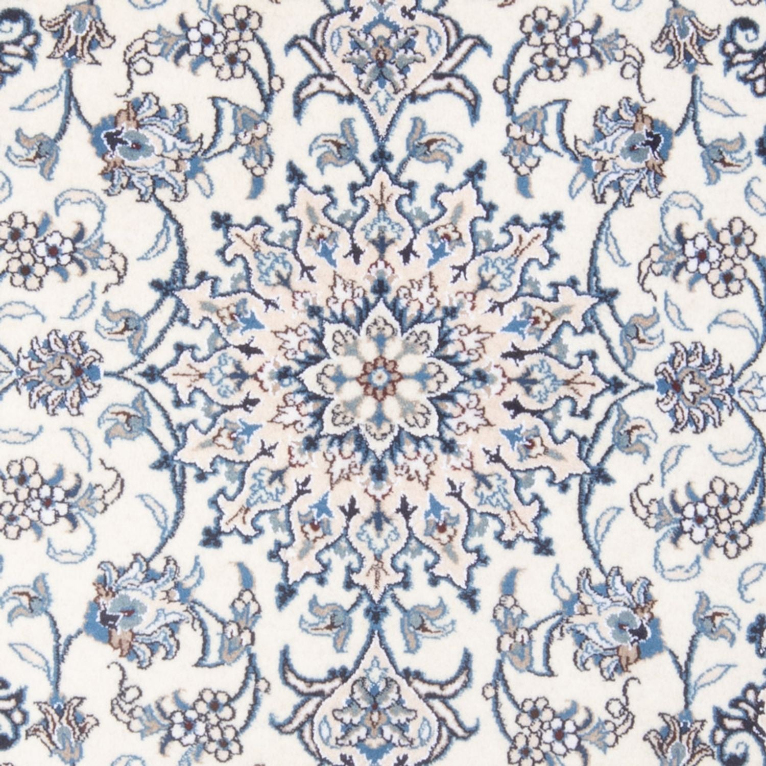 Tapis persan - Nain - Royal - 202 x 147 cm - crème