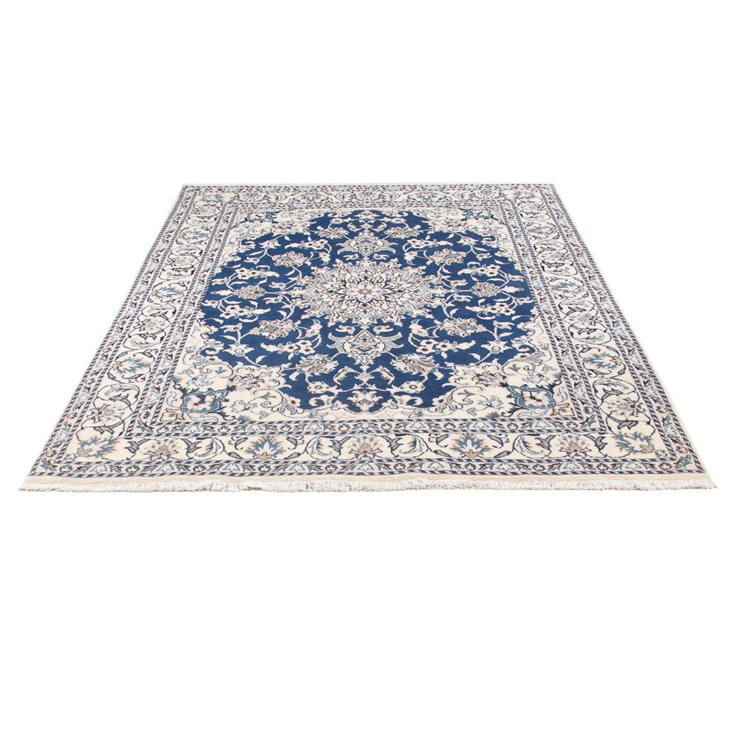 Tapis persan - Nain - Royal - 195 x 148 cm - bleu