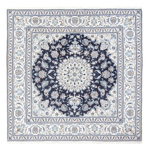 Perserteppich - Nain quadratisch  - 200 x 196 cm - dunkelblau