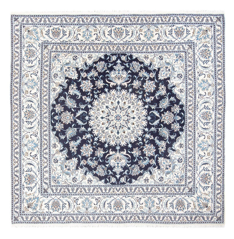 Perserteppich - Nain quadratisch  - 200 x 196 cm - dunkelblau