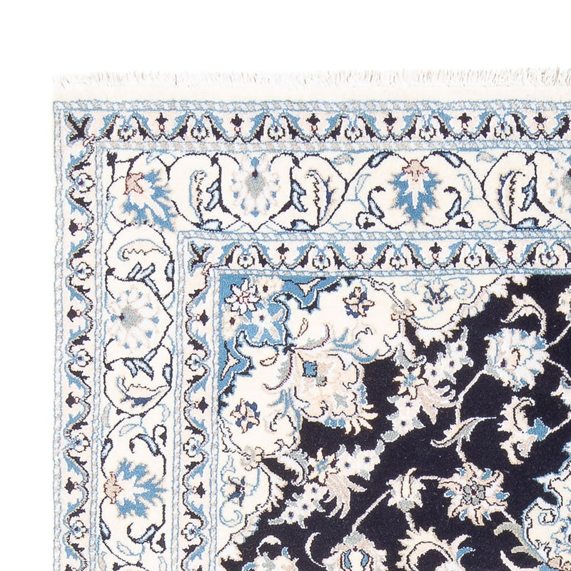 Tapis persan - Nain - 231 x 163 cm - bleu foncé
