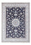 Tapis persan - Nain - 238 x 167 cm - bleu foncé