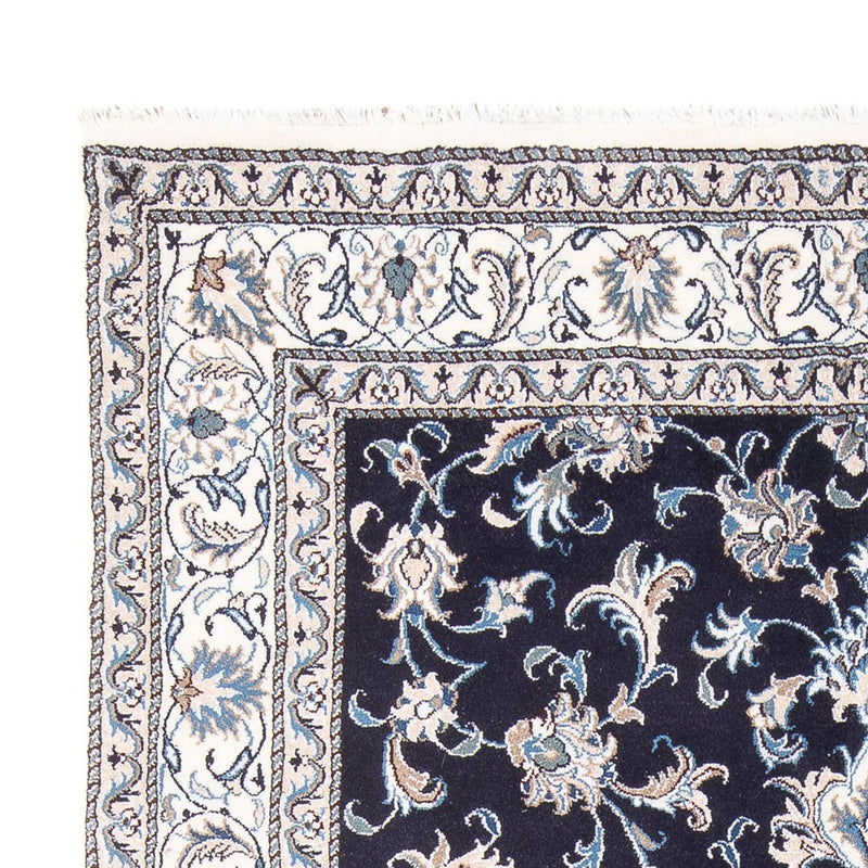 Tapis persan - Nain - 238 x 167 cm - bleu foncé