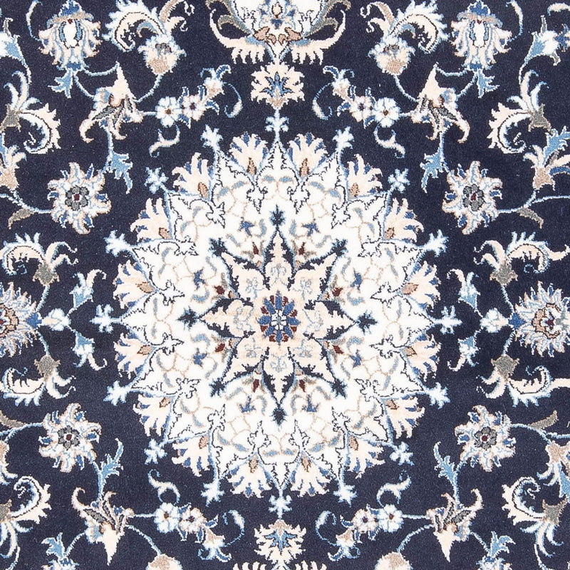 Tapis persan - Nain - 241 x 167 cm - bleu foncé