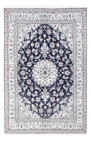 Tapis persan - Nain - 249 x 166 cm - bleu foncé