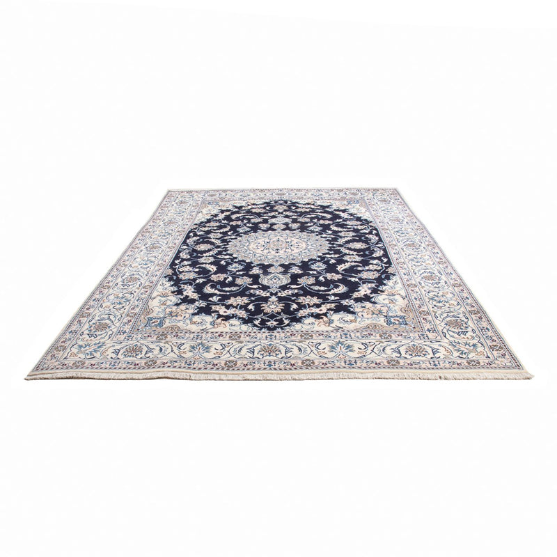 Tapis persan - Nain - 295 x 203 cm - bleu foncé