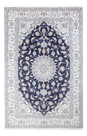Tapis persan - Nain - 291 x 190 cm - bleu foncé