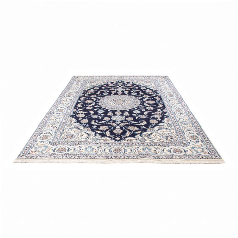 Tapis persan - Nain - 291 x 190 cm - bleu foncé