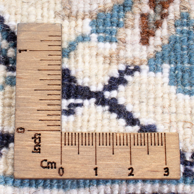 Tapis persan - Nain - 302 x 194 cm - bleu foncé