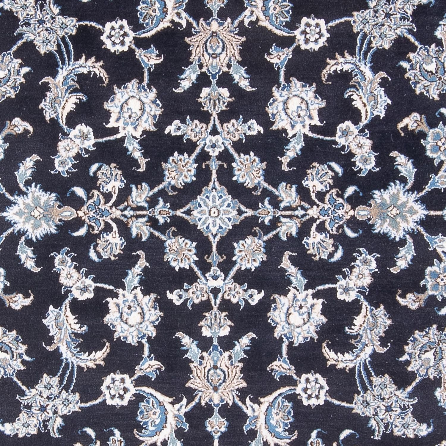 Tapis persan - Nain - 288 x 191 cm - bleu foncé
