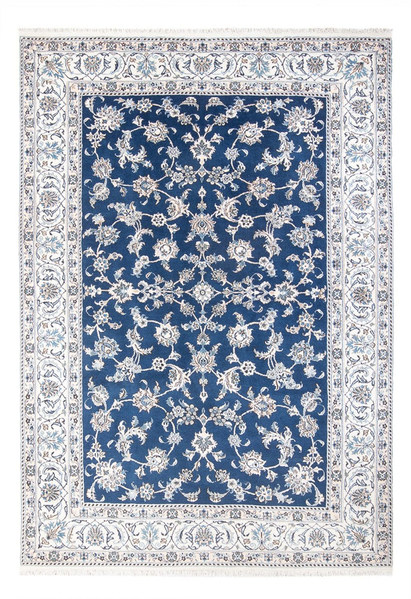 Tapis persan - Nain - 291 x 194 cm - bleu