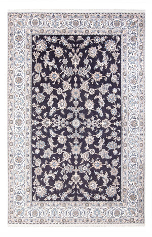 Tapis persan - Nain - 304 x 193 cm - bleu foncé