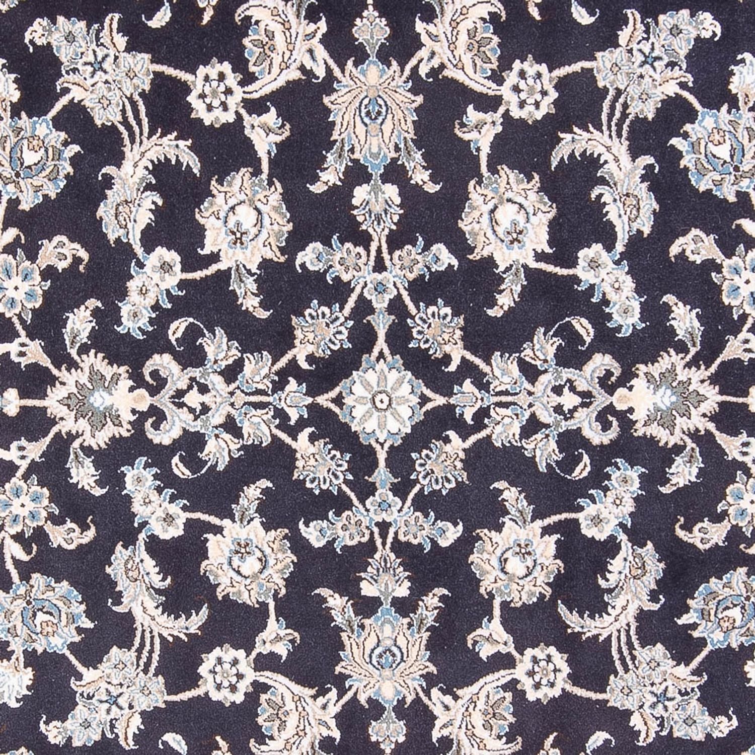 Tapis persan - Nain - 304 x 193 cm - bleu foncé