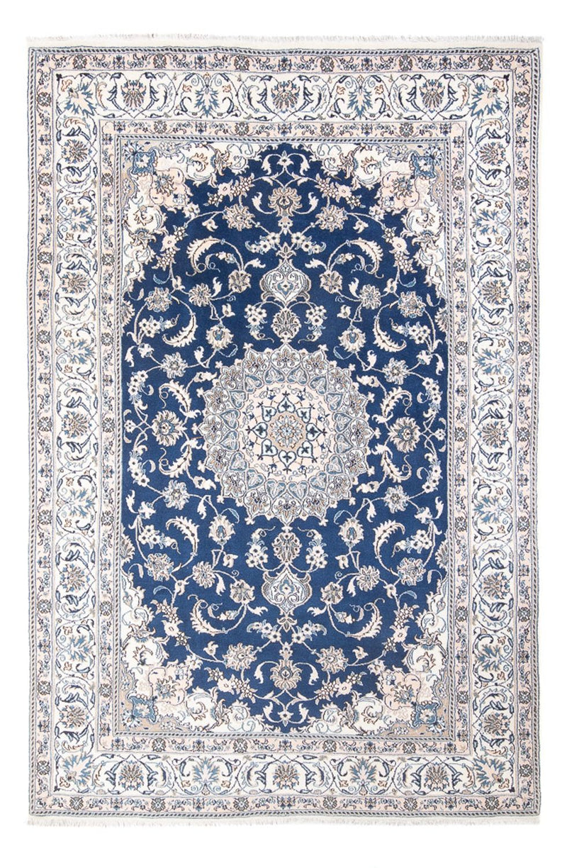 Tapis persan - Nain - 303 x 197 cm - bleu