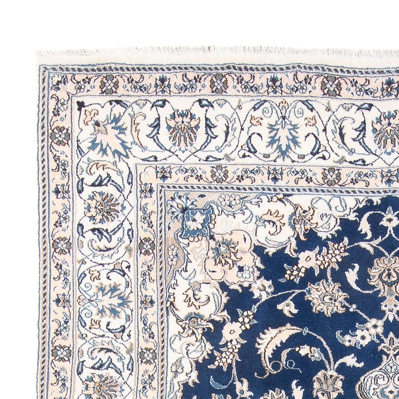 Tapis persan - Nain - 303 x 197 cm - bleu