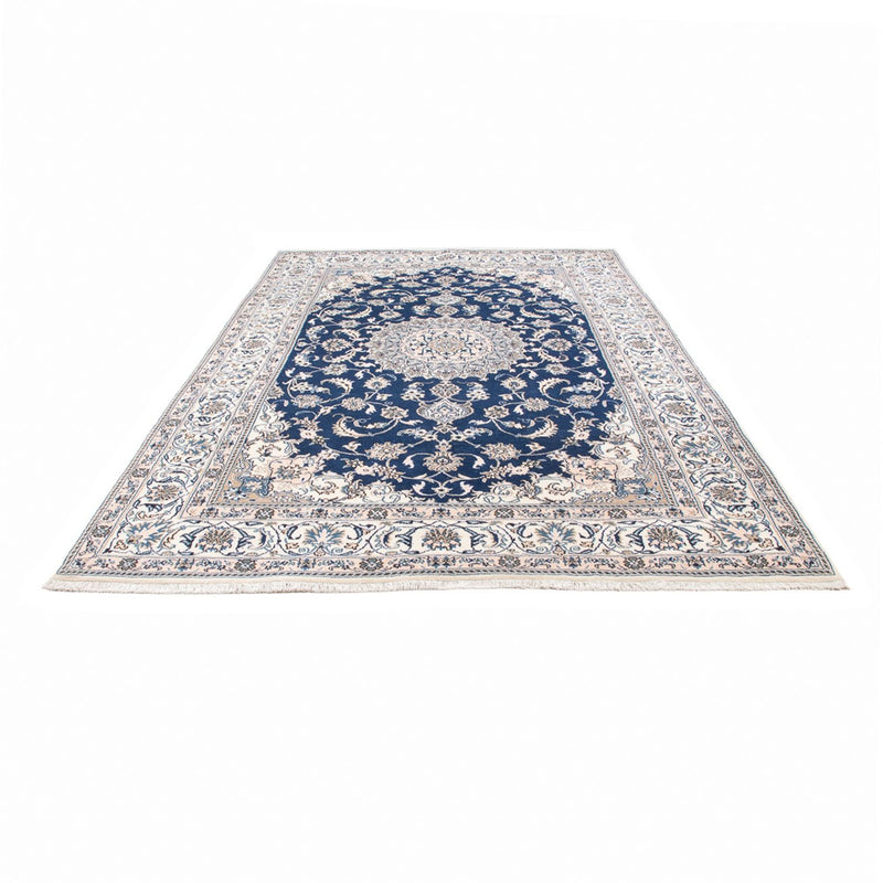 Tapis persan - Nain - 303 x 197 cm - bleu