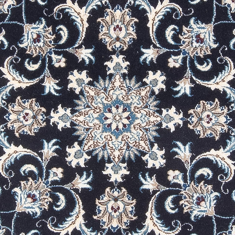 Tapis persan - Nain ronde  - 150 x 150 cm - bleu foncé