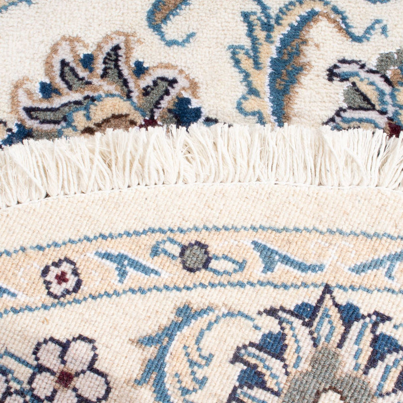 Tapis persan - Nain ronde  - 150 x 150 cm - crème