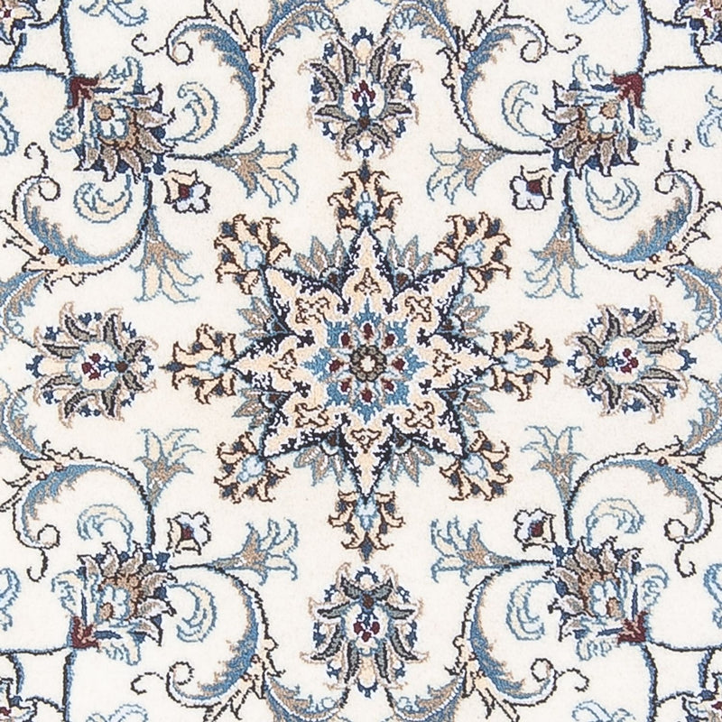 Tapis persan - Nain ronde  - 150 x 150 cm - crème