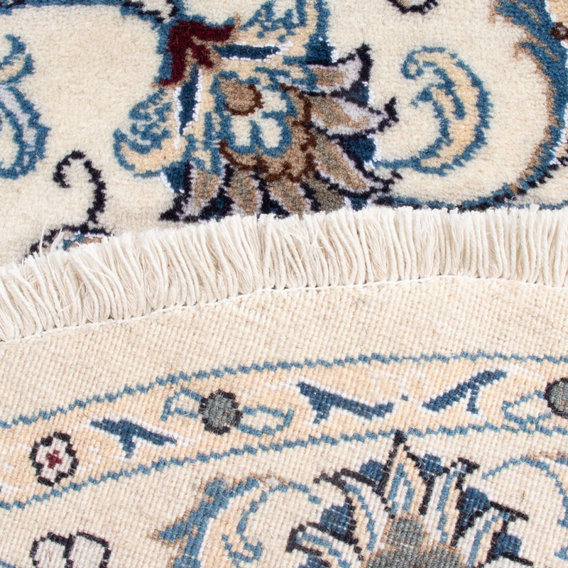 Tapis persan - Nain ronde  - 150 x 150 cm - crème