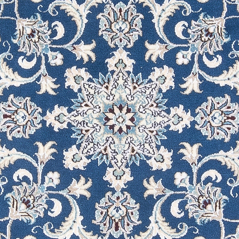 Tapis persan - Nain ronde  - 150 x 150 cm - bleu