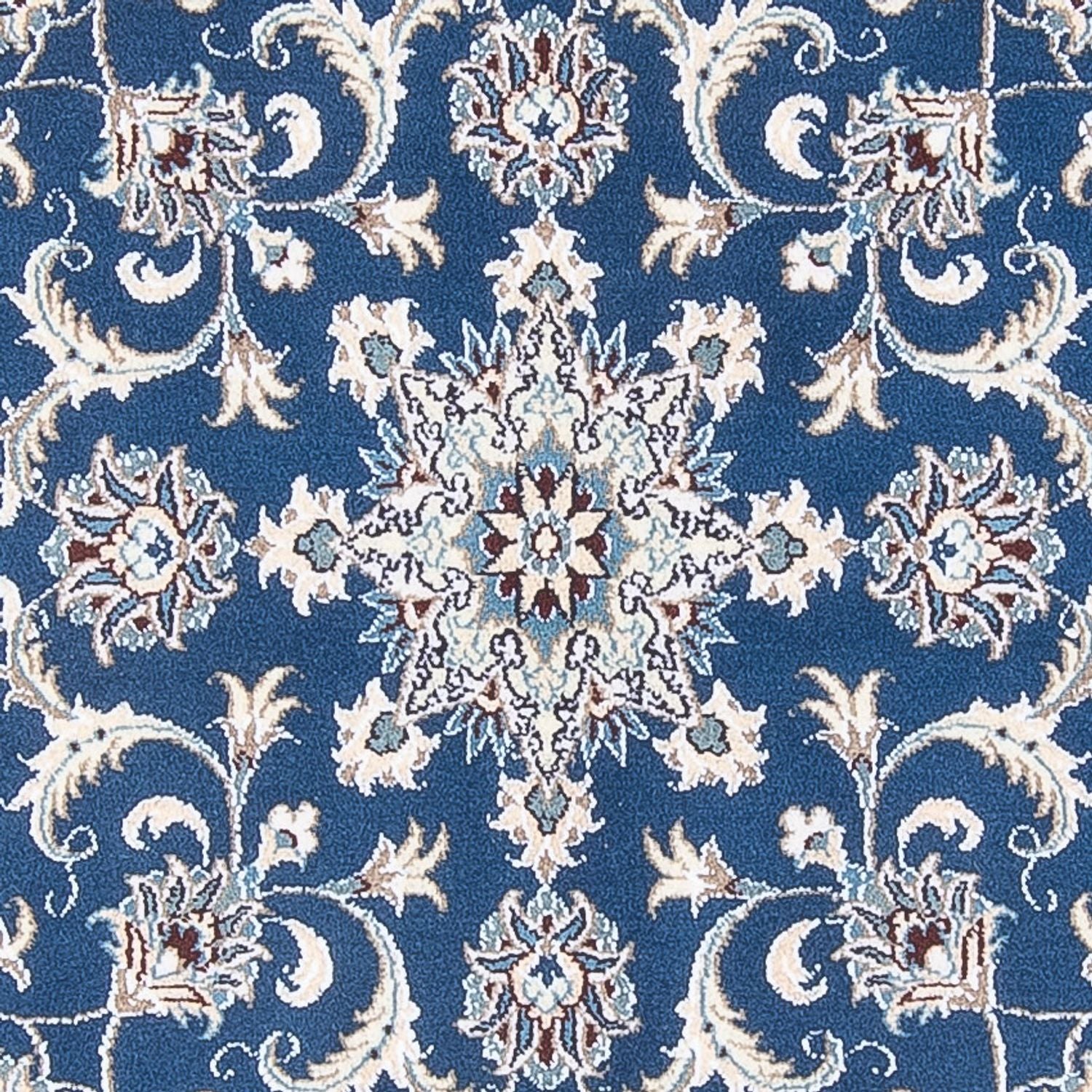 Tapis persan - Nain ronde  - 150 x 150 cm - bleu