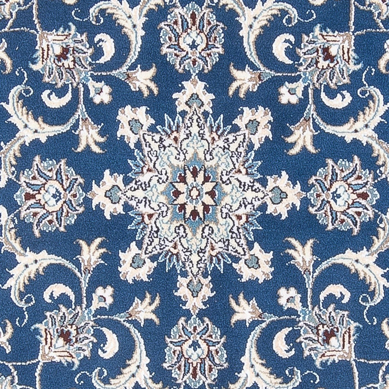 Tapis persan - Nain ronde  - 150 x 150 cm - bleu