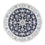 Tapis persan - Nain ronde  - 150 x 150 cm - bleu foncé