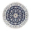 Tapis persan - Nain ronde  - 150 x 150 cm - bleu foncé