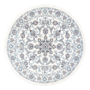 Tapis persan - Nain ronde  - 150 x 150 cm - crème