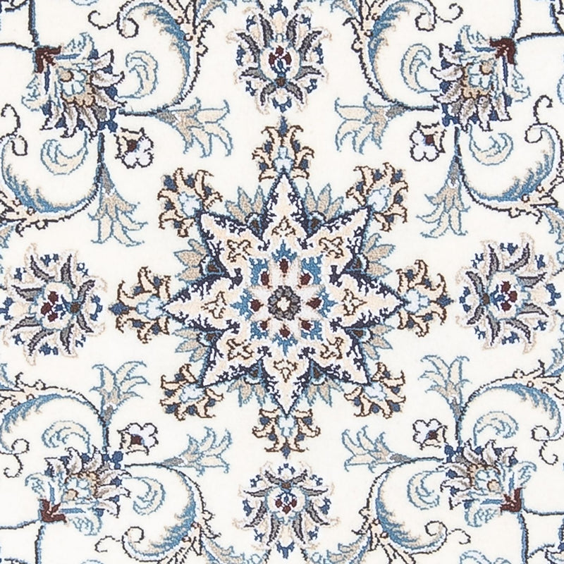 Tapis persan - Nain ronde  - 150 x 150 cm - crème