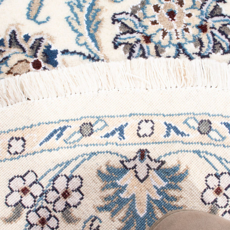 Tapis persan - Nain ronde  - 150 x 150 cm - crème