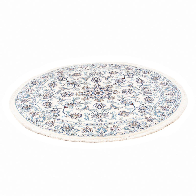 Tapis persan - Nain ronde  - 150 x 150 cm - crème