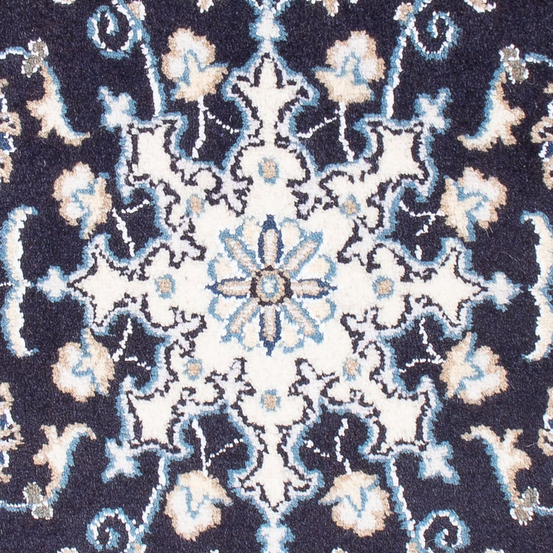 Tapis persan - Nain - Royal - 90 x 60 cm - bleu foncé