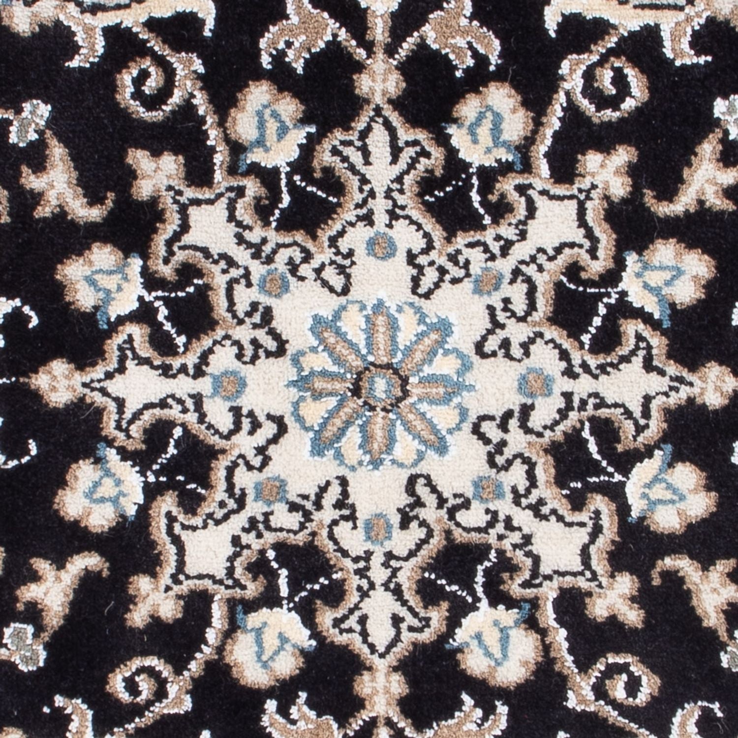 Perserteppich - Nain - Royal - 90 x 60 cm - dunkelblau