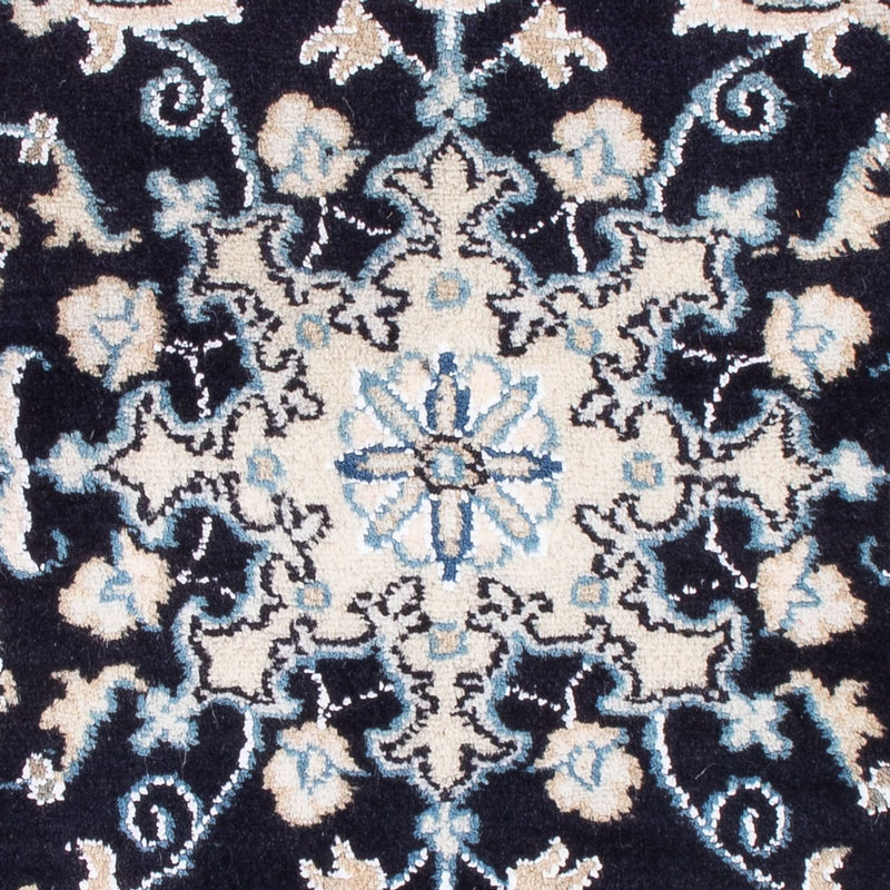 Tapis persan - Nain - Royal - 90 x 60 cm - bleu foncé