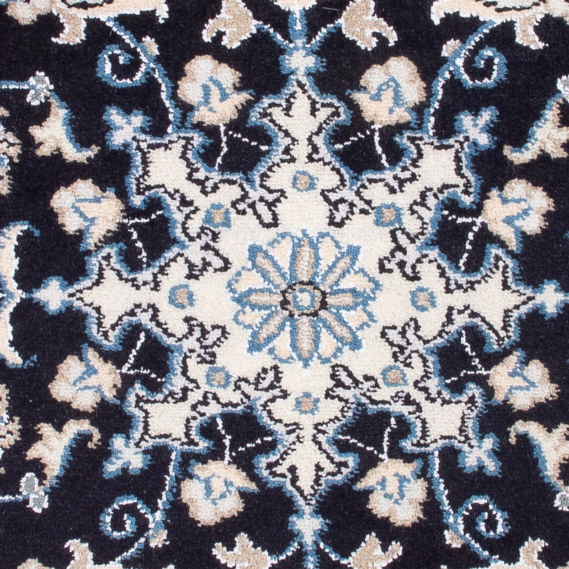 Tapis persan - Nain - Royal - 90 x 60 cm - bleu foncé