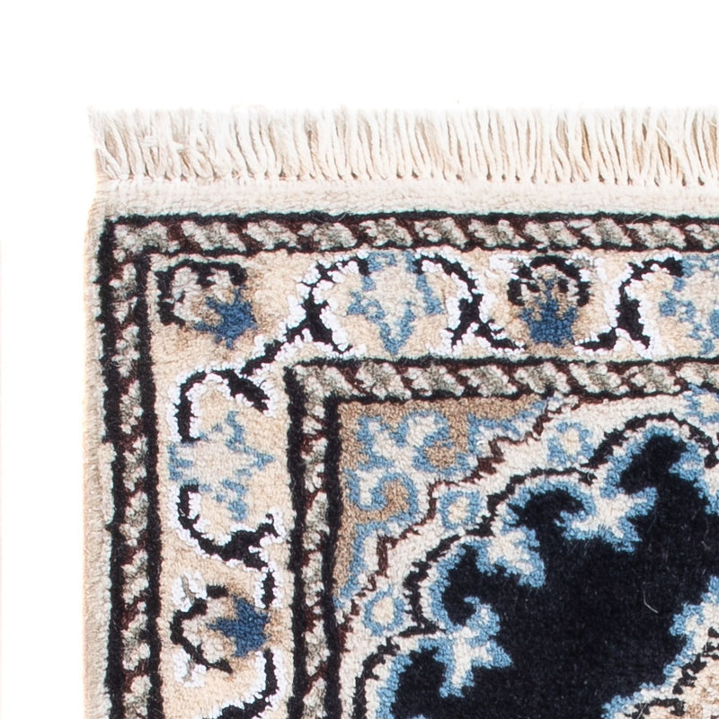 Tapis persan - Nain - Royal - 60 x 40 cm - bleu foncé