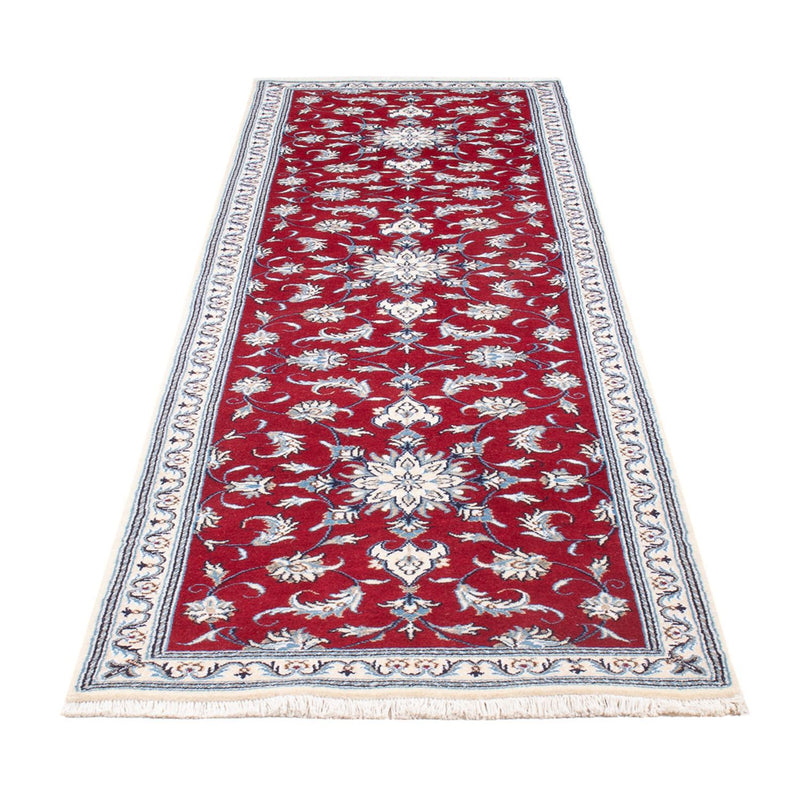 Tapis de couloir Tapis persan - Nain - 290 x 82 cm - rouge