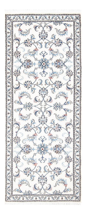 Läufer Perser - Nain - 197 x 78 cm - silber