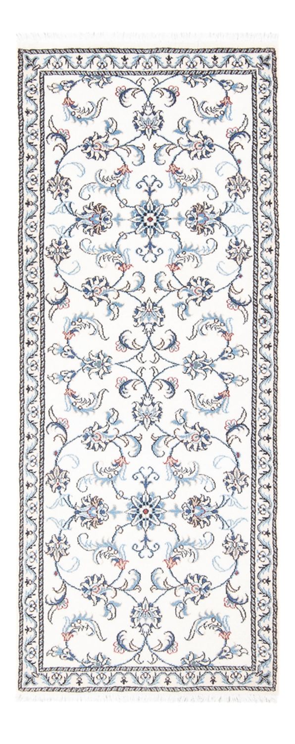 Läufer Perser - Nain - 197 x 78 cm - silber