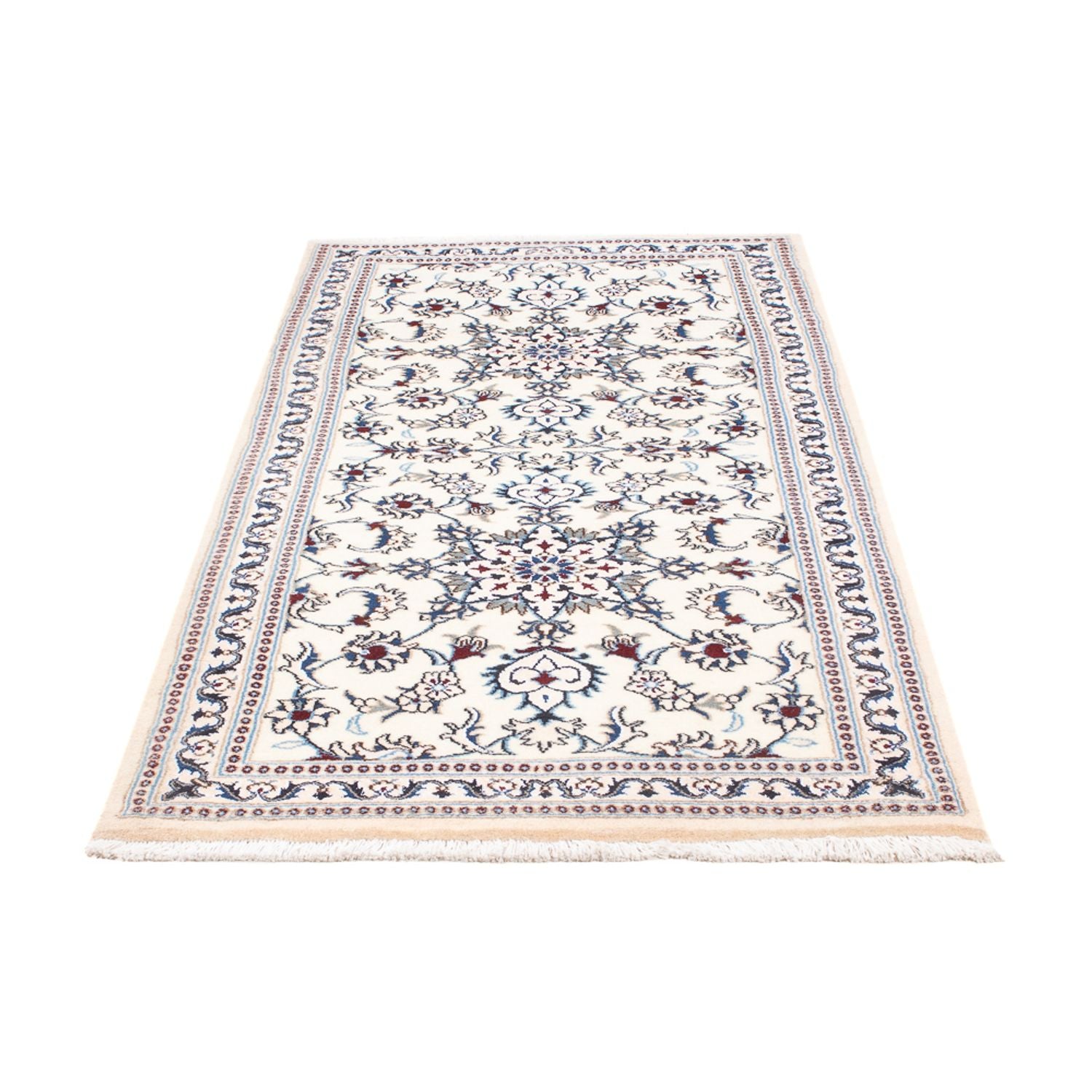 Tapis de couloir Tapis persan - Nain - 192 x 88 cm - argent