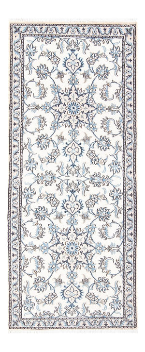 Läufer Perser - Nain - 198 x 78 cm - silber