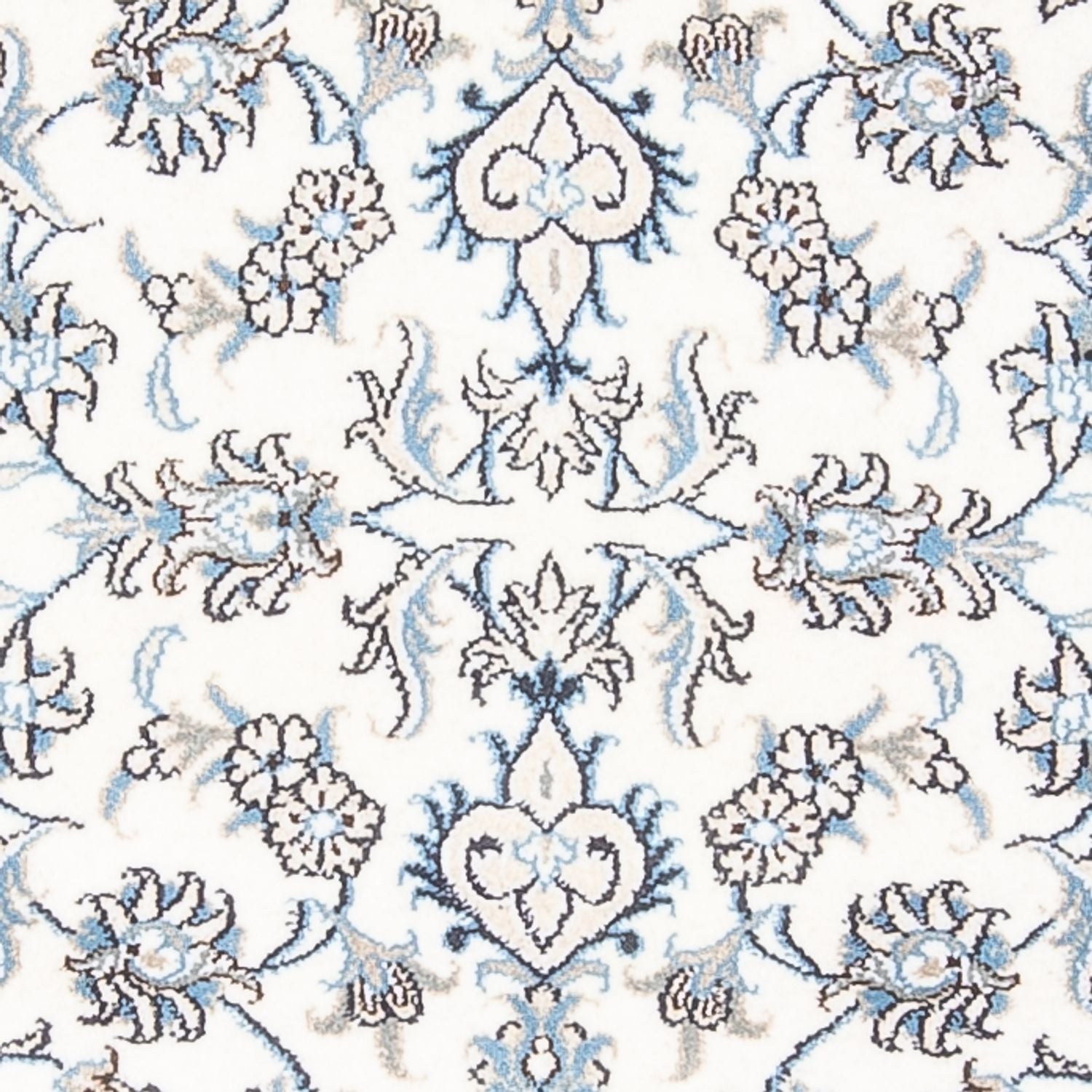 Tapis de couloir Tapis persan - Nain - 198 x 78 cm - argent