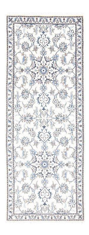 Läufer Perser - Nain - 200 x 77 cm - silber